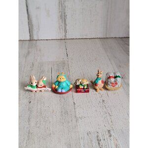 Hallmark merry Miniatures couple first Xmas koala bunnies squirrel‎ set Kangaroo